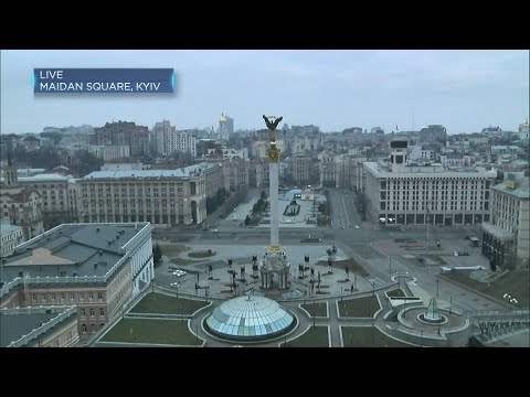 Air raid sirens sound in Ukraine capital Kyiv for the second day running