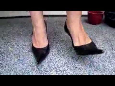 Black Bagatt High Heels With Shoe Play - YouTube