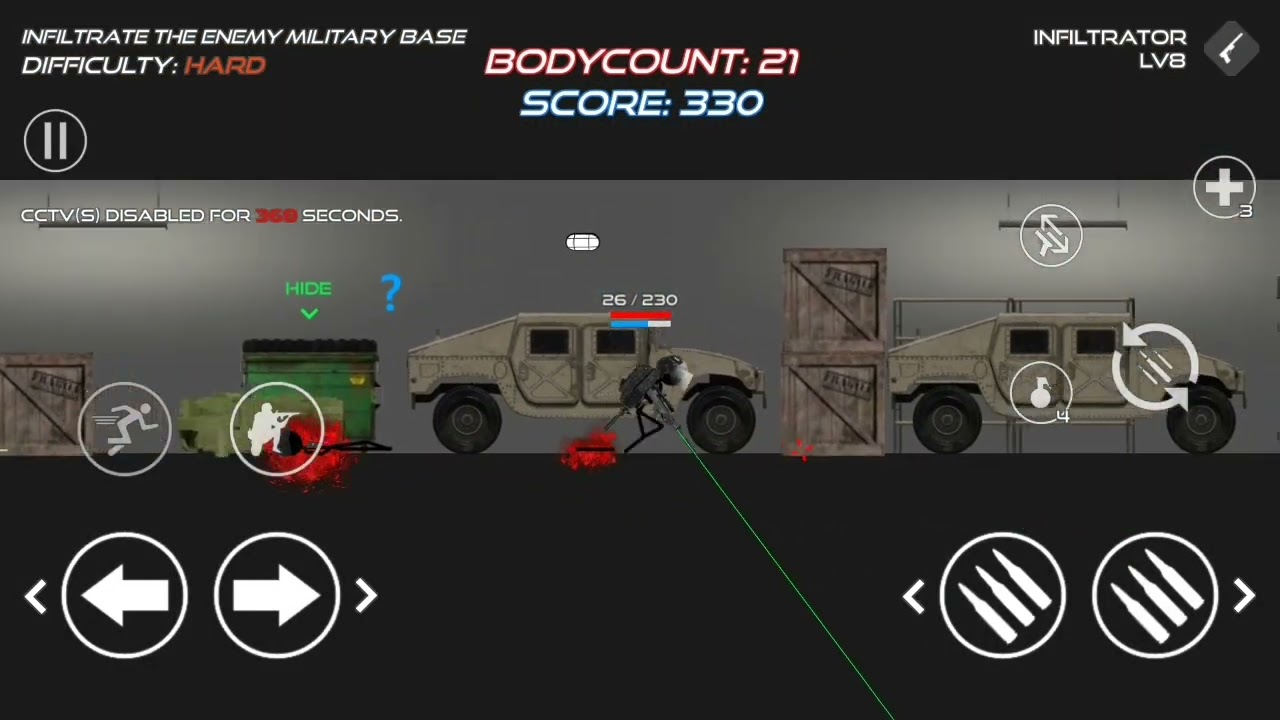 Stick Warfare: Bloodstrike (Hard, Infiltrator) (Base Infiltration) Gameplay