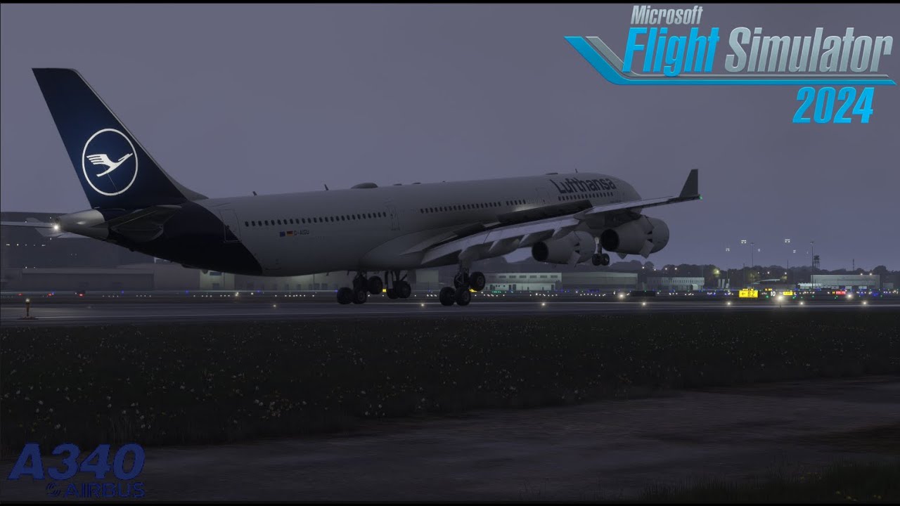 iniBuilds A340-300 | KLAS ✈️ KLAX | Beautiful Sunset Approach!