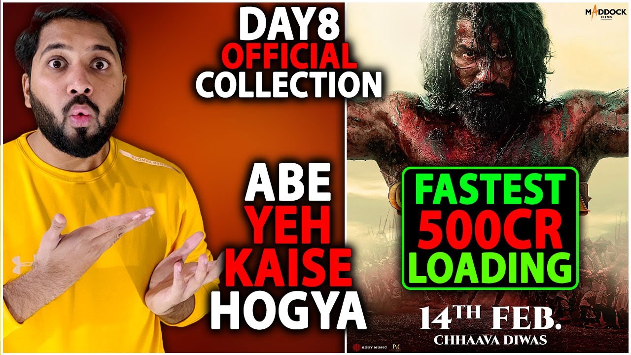 Chhaava Day 8 Official Box Office Collection | Chhaava Day 9 Box Office Collection India Worldwide