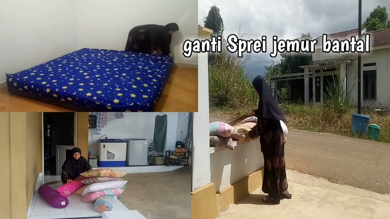 ganti sprei jemur bantal