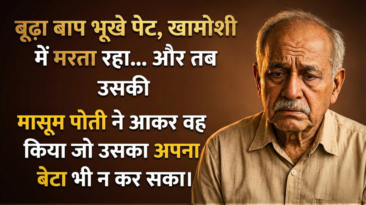 बूढ़ा बाप भूखे पेट तड़पता रहा… लेकिन पोती ने वह किया जो बेटा न कर सका | Emotional Family Story