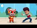 Talking Tom versus Paw Patrol | Funny cat versus Ryder