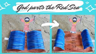 God Parts the Red Sea #papercraft #redsea