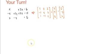 6-4 Multiplicative Inverses and Matrix Equations and 5-3 Systems of Equations in 3 Variables