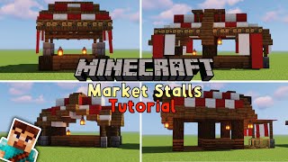 Minecraft Tutorial - Market Stalls!!
