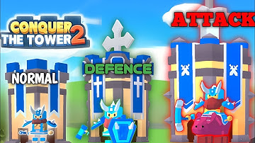 Global Ranking #1 || 9999 Max Level Conquer The Tower 2 || Normal vs Defence vs Attack ||