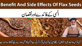 | Benefit And Side Effects Of Flax Seeds | Alsi Ke Fayde Aur Nuqsaan