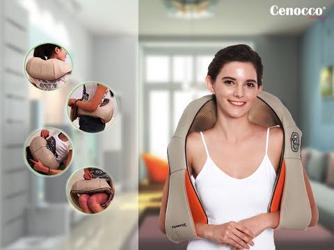 Shiatsu Back Neck Shoulder Massager Simulate Human Hand Grasping and  Kneading Pain Relief Deep Tissue Heating Neck Massageador