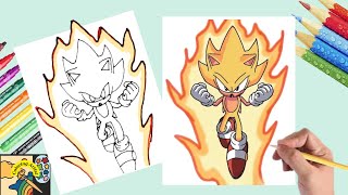 How to Draw Super Sonic 3 | Sonic the hedgehog 3