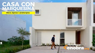 CASA CON MARQUESINA en 8 X 18.5 | Obras Ajenas | RAH Studio Arquitectura