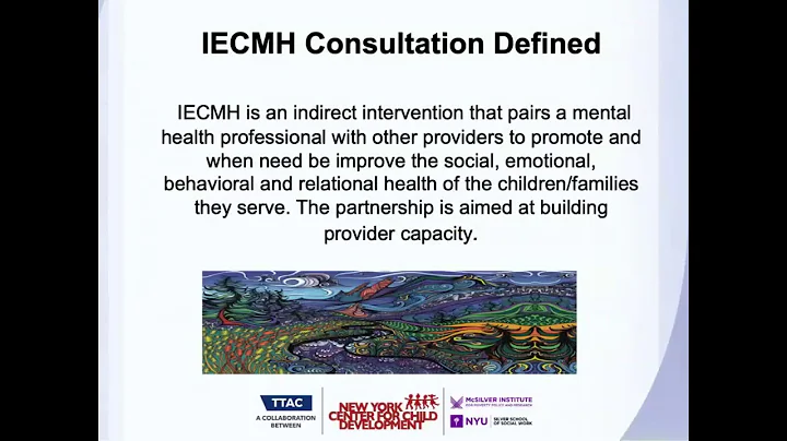 TTAC: The Foundational Elements of Early Childhood Mental Health Consultation 1