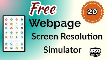 Webpage Screen Resolution Simulator | SEO Tools XYZ