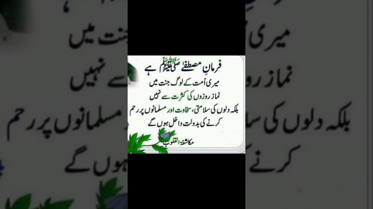 hadees e Nabvi SAW 🤲 