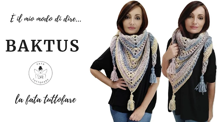 TUTORIAL: Baktus/scialle triangolare con nappine l...