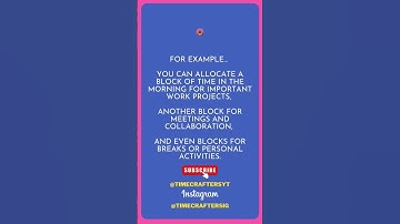 Time Blocking Technique - #timeblocking #productivitytips #timemanagement #motivation #productivity