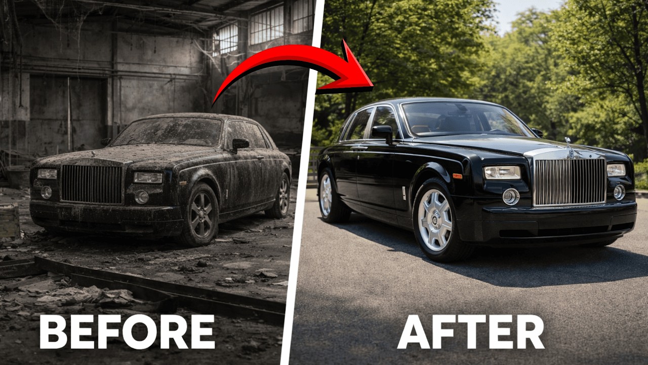 From Rust to Royalty: ASMR Rolls-Royce Phantom Restoration