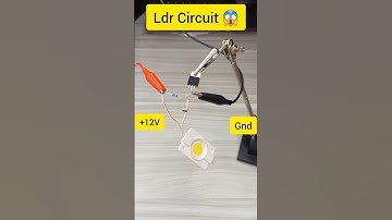 LDR circuit 🔥 automatic on off 😱 || LDR circuit using IRF Z44N mosfet || #diy #shorts #electronic