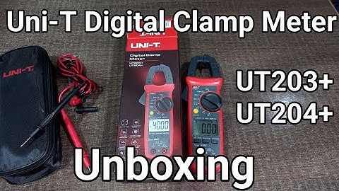 Uni-T UT203+/ UT204+ AC/DC Digital Clamp Meter Unboxing