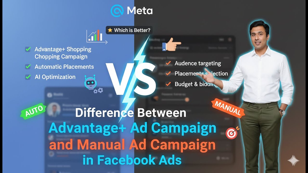 Difference Between Facebook Advantage+ Campaign and Manual Campaign in Facebook Ads