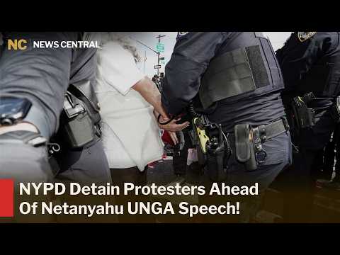 New York Police Detains Protesters During Anti-Netanyahu Demonstration Ahead of UNGA Address | AC1Z
