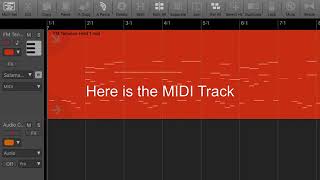 Auria Pro - Record MIDI Track output to Audio Track