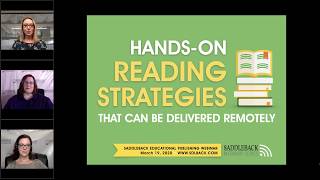 Hands On Reading Strategies That Can Be Delivered Remotely