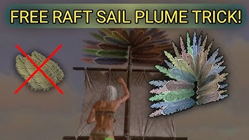 How to get free raft sail plume without dodo feather, ark mobile