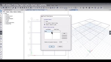 Lesson 43 Define P-Delta Options (Two Options available)