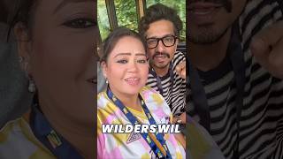 Lakdi Ke Bani Toy Train Mein Baith Gaye | bharti shing | Harsha limbachiya #bhartivlog #harshvlog