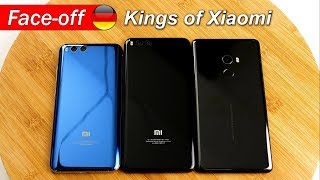 Xiaomi Mi Mix 2 gegen Mi Note 3 gegen Mi6 Xiaomi Mi Mix 2 gegen Mi Note 3 gegen Mi6