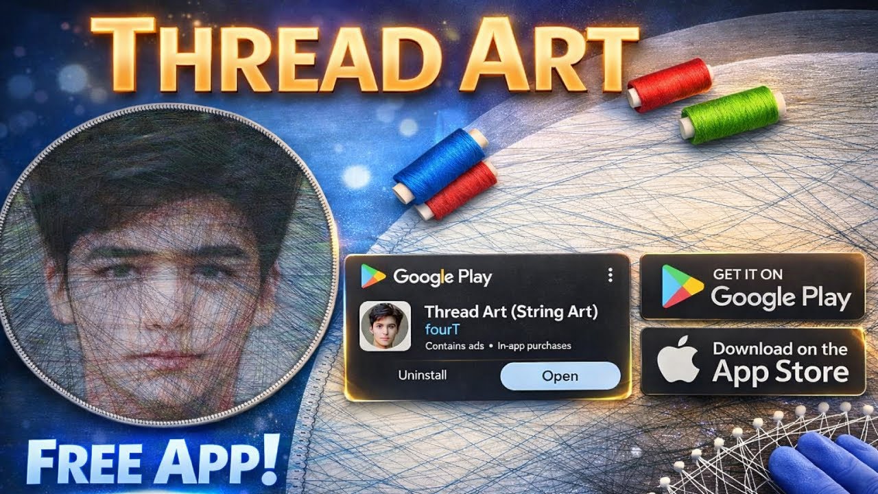 Thread Art App [Free] -Color Thread Tutorial