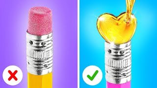 SCHOOL SUPPLIES THAT WILL SAVE YOUR LIFE || How To Hide Anything! Cool Ideas by 123GO! GOLD