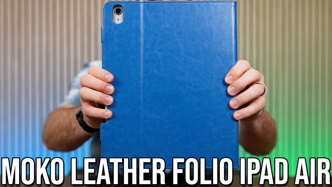 Moko Leather Folio Kickstand New 13 Inch iPad Air - YouTube