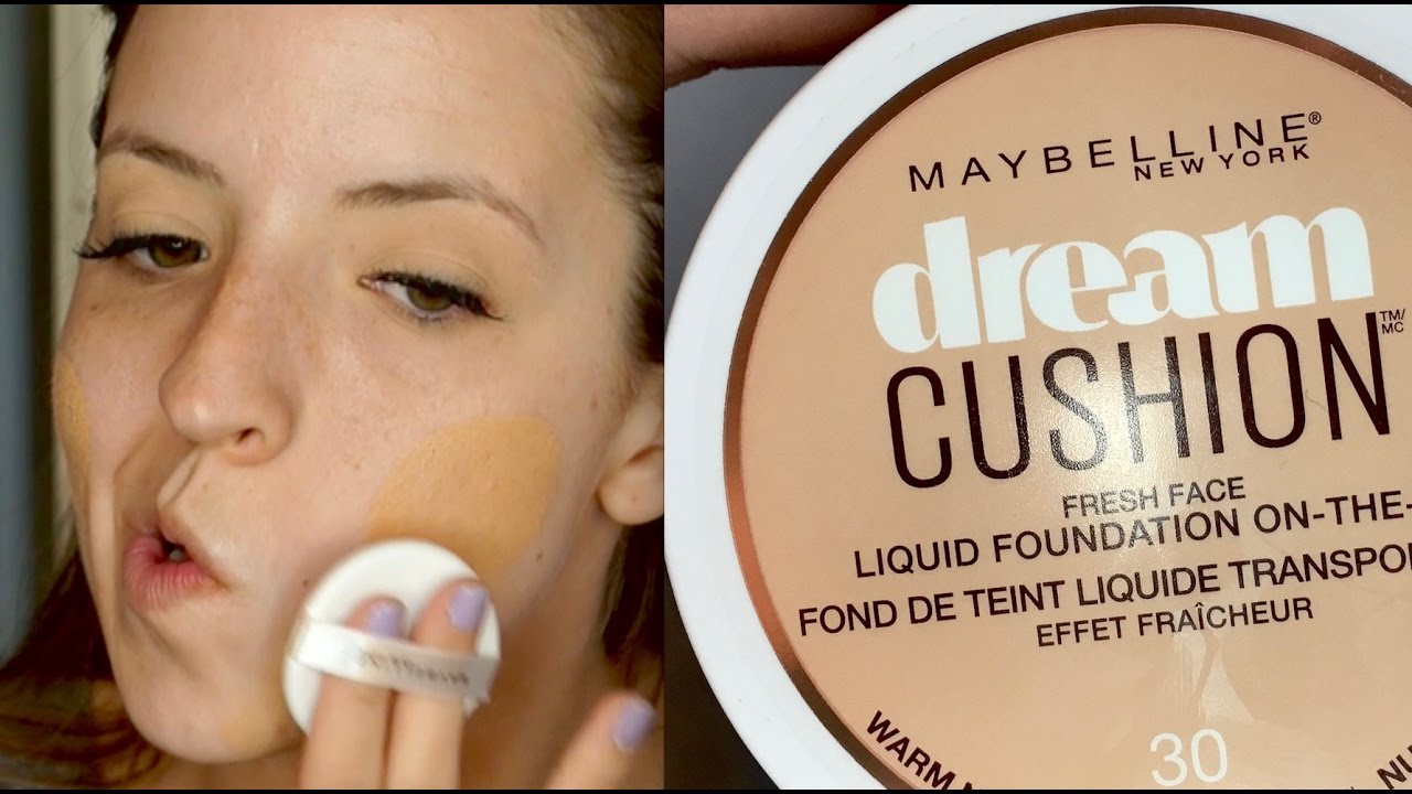 DRUGSTORE First Impression & Review! Maybelline Dream Cushion Foundation! | Ashley Landry