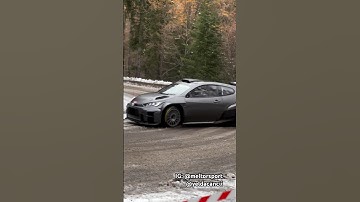 Toyota GR Yaris Rally2 Conquers Snowy Trials for Rally Monte Carlo 2024! ❄️🏁 #Shorts | GSCN Videos