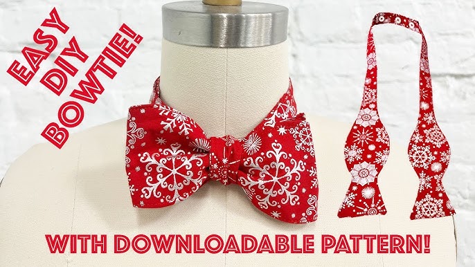 How To Sew An Easy DIY Bow Tie Step By Step With Pattern! | Sew Anastasia - YouTube how-to-sew-an-easy-diy-bow-tie-step-by-step-with-pattern-sew-anastasia-youtube