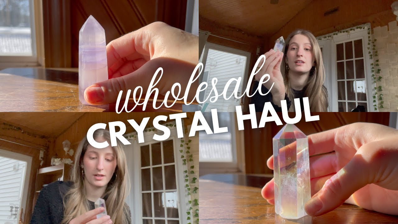 🔮 CRYSTAL HAUL 🔮 for my new crystal shop! / Unboxing a wholesale crystal order from faire.com