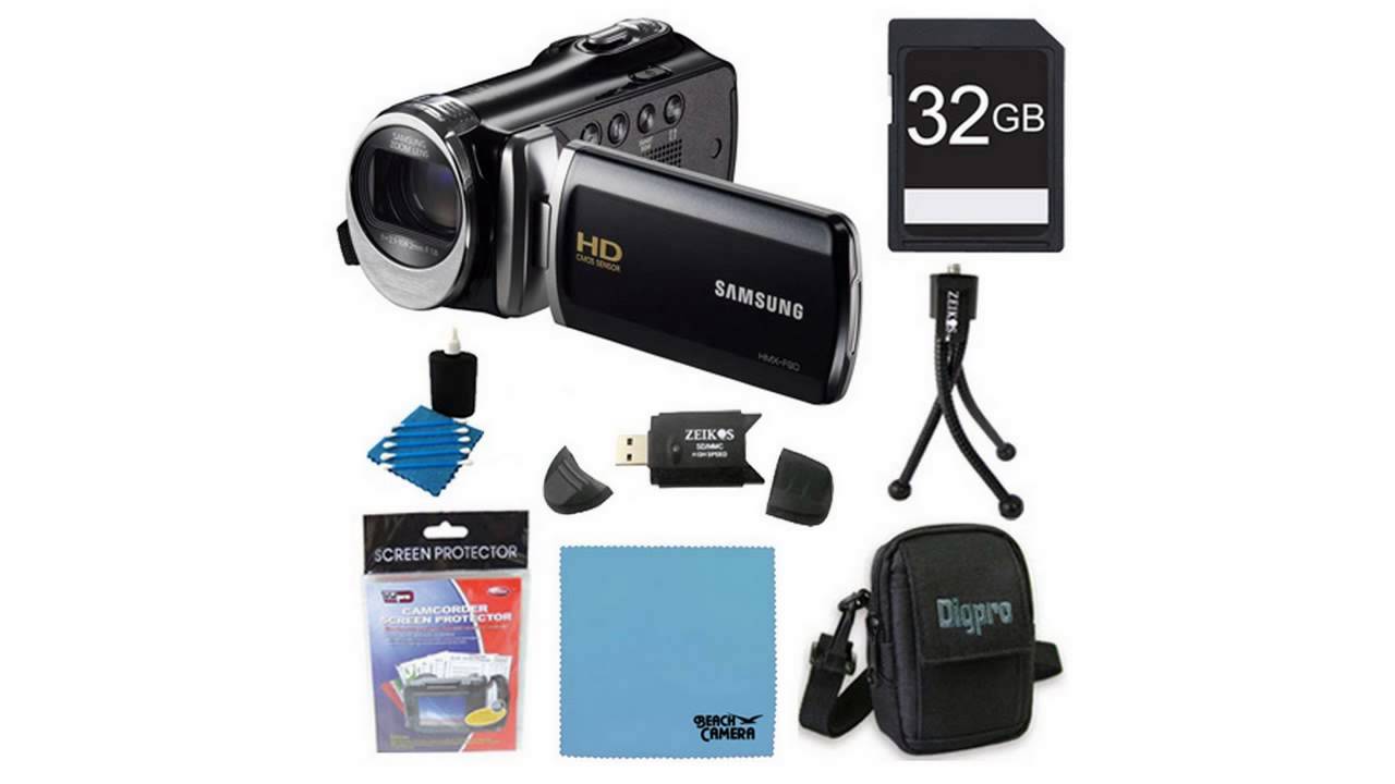 Samsung HMX F90 Flash Memory HD Digital Video Camcorder 32gb Deluxe ...