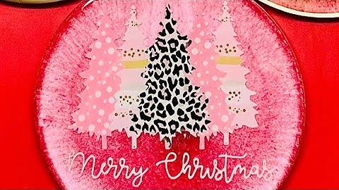 #01 Making Christmas Ornaments with resin and UV DTF Stickers.