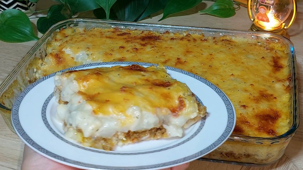 معشوق الكبار و الصغار 😍 كرتان البطاطا بالبيشاميل و خلطة الكفتة و الخضر طعم خطير و سهل بزاف فالتحضير 