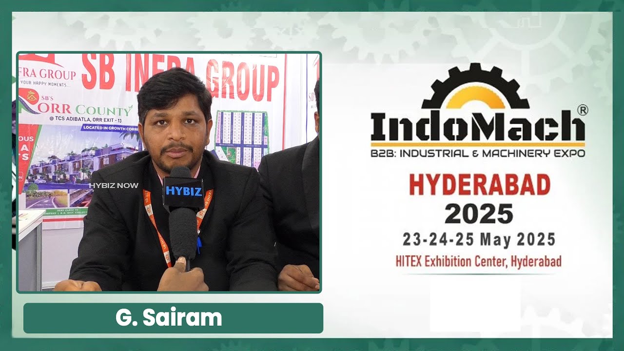 G.Sairam | SB Infra Group | | IndoMach B2B Industrial & Machinery Expo 2025 | Hitex