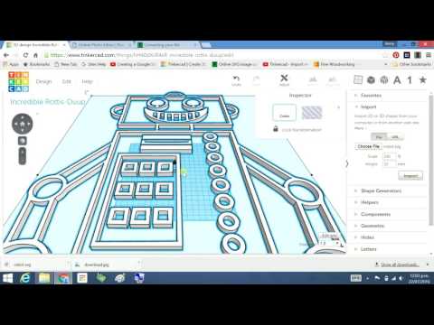 Tinkercad - ’Colouring pages import’