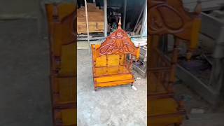 Luxury Wooden Temple for Home Mandir 🛕✨ | Premium Handcrafted Design #shorts #viral