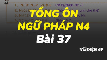 Tổng ôn ngữ pháp N4 bài 37 #hoctiengnhat #vodienjp