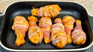 Fırında Pastırma Ile Tavuk Bacakları - Çok Has Ve Süper Lezzetli Kolay Ve Hızlı Tarifler