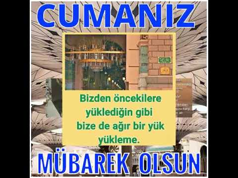 CUMA TEBRİK MESAJI ( Dua içerikli )Rabbimiz! Unutursak veya hataya düşersek bizi sorumlu tutma.