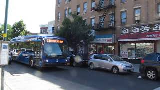 B13 bus at Crescent Street and Pitkin Avenue