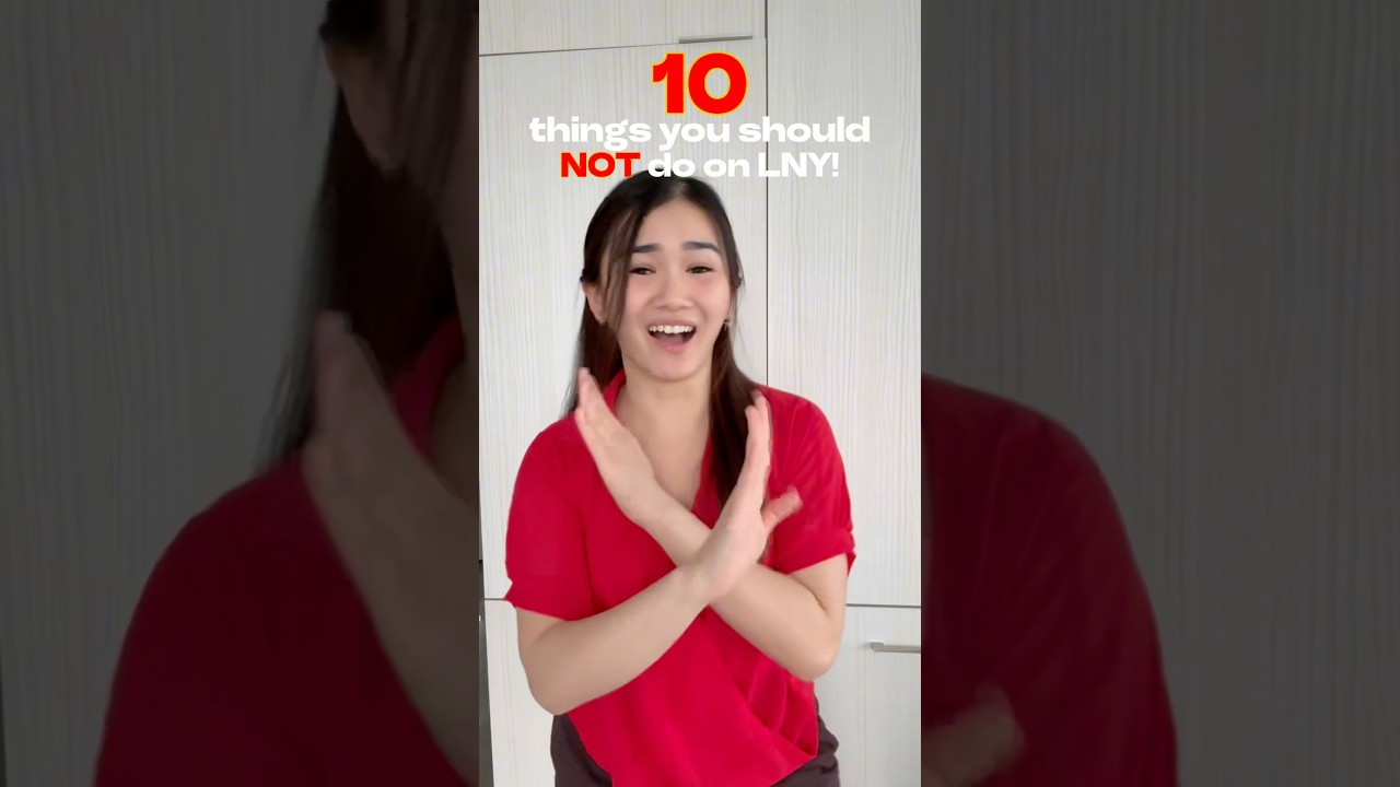 what NOT to do on lunar new year 🧧☝🏼